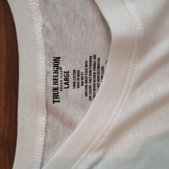 NWOT True Religion Classic Horseshoe T-Shirt Large Casual Vacation - Picture 4 of 5